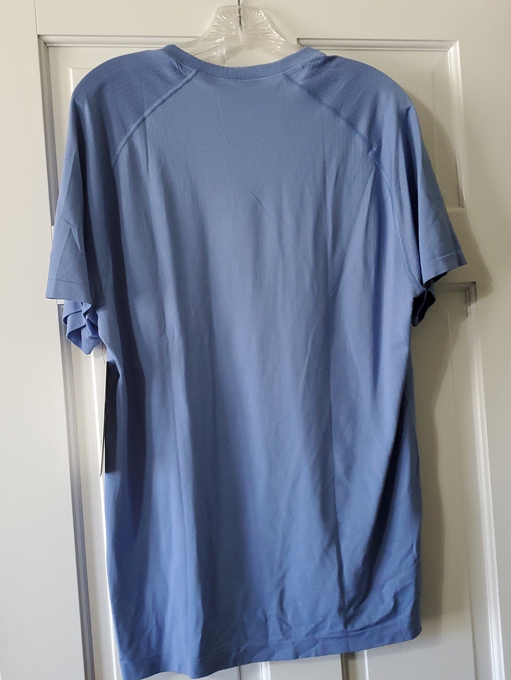 NWT lululemon Metal Vent Prep Blue Short Sleeve Shirt Mens SZ L - Picture 2 of 3